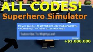 ALL WORKING SUPERHERO SIMULATOR CODES!!! [April] | Roblox