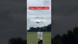 Plane spotting at myrtle avenue Virgin Atlantic a330 #backstreetboys #plane #planespotting #shorts