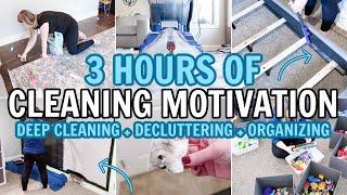 EXTREME DEEP CLEAN, DECLUTTER & ORGANIZE | CLEANING MOTIVATION MARATHON | 3 HOUR CLEAN WITH ME 2021