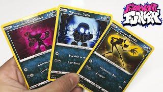 *NEW* Nightmare Cuphead, Sans & Bendy (Friday Night Funkin' Pokemon Cards)