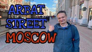 Walking on Old Arbat Street in Moscow with a surprise St. Patrick’s Day Parade!