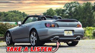 S2000 Invidia Q300 Exhaust TOP DOWN DRIVING SOUNDS!