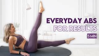 5 min Express Abs Burn  | Intense Pilates Core Workout at Home | No Equipment Needed