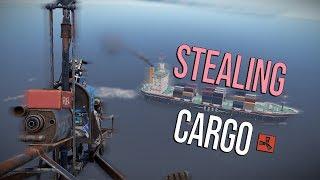 Rust - The SOLO Cargo STEAL! (+Solo, Group PvP)