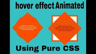 Div creative Effecu shape using pure CSS | Tutorial4You |