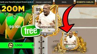 Free 99 LB Roberto Carlos How to unlock? Where is the key ️ | 200m Free Coins In FC Mobile 24