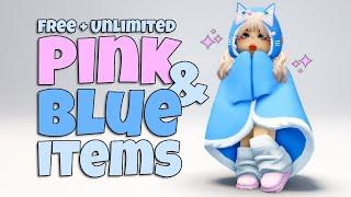 GET EVERY PINK & BLUE FREE ROBLOX ITEMS  2024