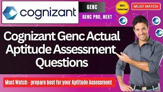 Cognizant Actual Aptitude Questions | Cognizant GenC Round 1 Aptitude Assessment 2025 | PYQ