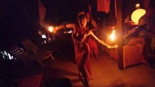 Fire Exotic Belly Dance. One time in magic Art Of Living party 