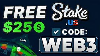STAKE US PROMO CODE "WEB3" — FREE $25 + 250K GOLD COINS + 5% RAKEBACK Bonus Offer Stake US Code 2025