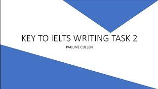 KEY TO IELTS WRITING TASK 2 - A ONE-SENTENCE ARGUMENT. #Lesson2