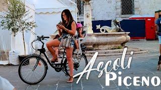 FANTASTIC BEAUTIFUL - ASCOLI PICENO. Italy - 4k Walking Tour around the City - Travel Guide. #Italy