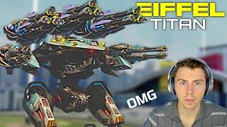 NEW Eiffel Titan Gameplay With HOMING Weapons... MOST Firepower We've Ever Seen | War Robots