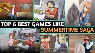 Best Top 6 Games Like Summertime saga EzrCaGaminG | 2D Visual Novels | Part-4