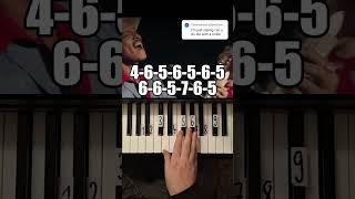 Die with a Smile Piano Tutorial #shorts
