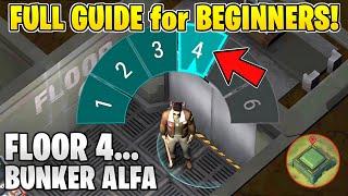 FULL GUIDE FOR BEGINNERS! Easy Way to Clear Floor 4 Bunker Alfa | Last Day on Earth Survival