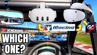 GT7 vs. iRacing on PSVR2 plus Quest 3 - What's the Best VR Sim Racing Combo?