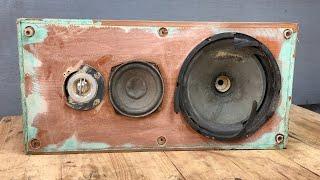 Kenwood Speaker Restoration // Restore And Upgrade Old Japanese Speaker Sound