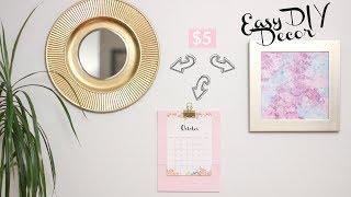 DIY HOME/WALL DECOR FOR $5 OR LESS || Katie Bookser