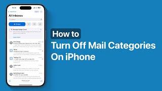 How To Turn Off Mail Categories In iOS 18.2 | iPhone tips