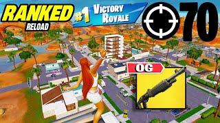 70 Elimination Solo Vs Squads "Ranked RELOAD" Gameplay Wins (Fortnite PS4 Controller On PC)