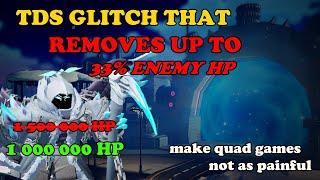 This Crazy TDS GLITCH Removes Enemy HP By Up to 33%... || Tower Defense Simulator