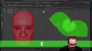 UV Mapping the Head: part 1 UV Building in Maya; Demo, ADV Anim