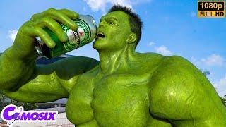 THE INCREDIBLE HULK vs THANOS Fight Scene #2023 | Avengers Hulk Drinks Heineken [HD]