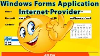 C# Windows Forms Application for Internet Provider | Multiple Forms