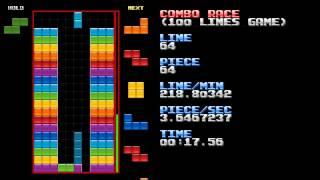 NullpoMino 100 Lines Combo Race - 27.61 seconds by z2sam