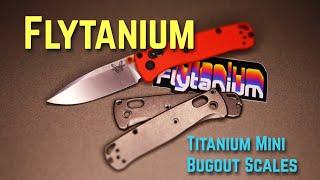 Installing The Flytanium Titanium Scales For The Benchmade Mini Bugout!!! #install #benchmade #ti