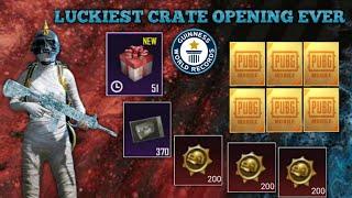 Luckiest Crate Opening Ever  PUBG Mobile KR