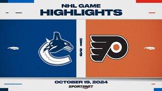 NHL Highlights | Canucks vs. Flyers - October 19, 2024