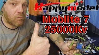 Happymodel Angry moblite 7 25000kv review mobula 6 tinywhoop inductrix fpv drone footage