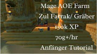 WoW Classic - Mage ZF Solo Farm | 1 Pull |150k xp/h ~60g/h | Mage Solo Farm Tutorial deutsch | Guide