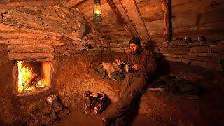 Built totally secret underground dugout cabin. Ready for extreme snowstorms. Fireplace inside