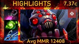 ⭐ 7.37c Broodmother |K+A-D - 35 KP - 69%| Offlane Highlights - Dota 2 Top MMR