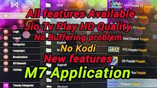 jio tv free mein kaise chalaye || Android tv mein All setting m7 App All new features Available