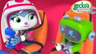 Green The Helicopter Pilot | Gecko's Garage | Trucks For Children | Cartoons For Kids