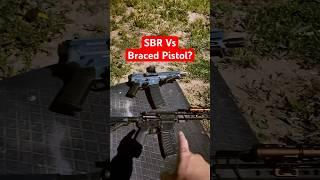 SBR Vs Braced Pistols? (What are the differences) #pistol #glock #ammo