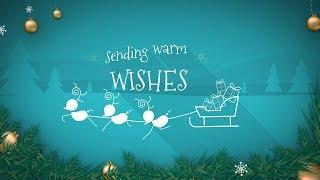 Animated Christmas Card Template - Warm Xmas Wishes