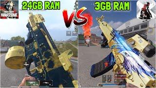 WARZONE MOBILE (24GB RAM) vs BLOOD STRIKE (3GB RAM)