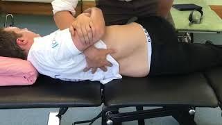 Massive back crack / lower back adjustment using an Osteopathic manipulation technique