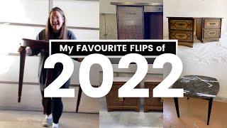 5 AMAZING FURNITURE MAKEOVERS | My top 5 FLIPS of 2022