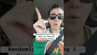 How did I just realize how amazing my voice sounds?! #short #relatable #viral