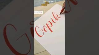 Request name in Calligraphy #calligraphyart #diywithritz #diy