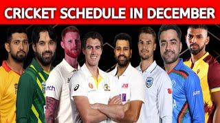 Cricket schedule in December 2024 / Cricket fixtures in December \ upcoming cricket series in 2024