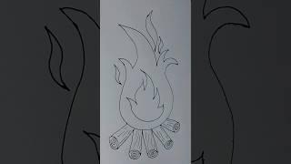 How To Draw A Campfire