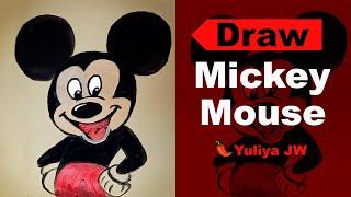 ️ how to draw Mickey Mouse step by step for beginners