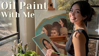 WHY YOU NEED TO FOLLOW YOUR CREATIVE INTUITIONoil paint with me +studio decor  ️dreamy art vlog